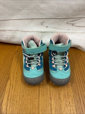 Kids Toddler Teal High-Top hiking boots Mishansha Water Resistant size 12/ 30